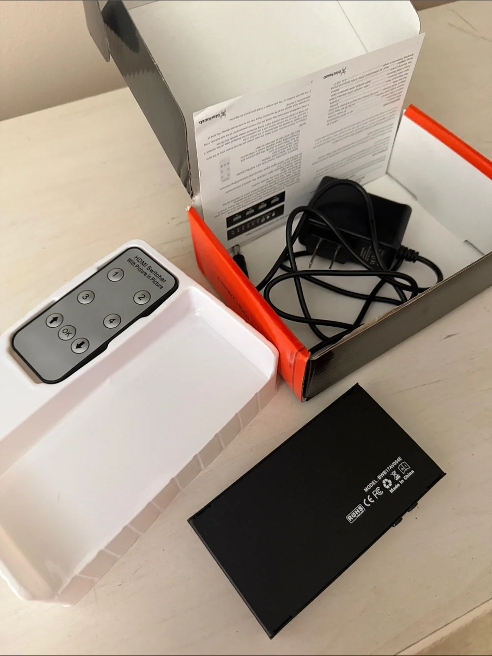 blackweb 4-Port HDMI Switch - Black